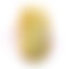 Grande tranche d'agate jaune pierre pendentif  87 x 53 mm