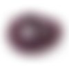 Perles stardust en verre 6 mm violet (x80)