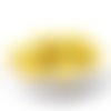 20 perles en verre drawbench 10 mm jaune marbré