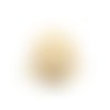 1 perle au crochet 21 mm en fil de coton beige