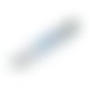 Pendentif baton en agate bleu 69 mm