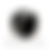 Perle chiffre "  8  " cube acrylique noir 7 mm