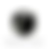 Perle symbole "  #  " cube acrylique noir 7 mm