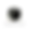 Perle symbole "  #  " cube acrylique noir 6 mm
