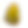 Tranche d'agate jaune, pendentif 67 x 45 mm
