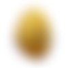 Tranche d'agate beige marron pendentif 70 x 50 mm