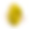 Tranche d'agate jaune, pendentif 78 x 50 mm