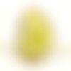 Tranche d'agate jaune, pendentif 70 x 47 mm