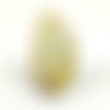 Tranche agate jaune, pendentif  69 x 36 mm