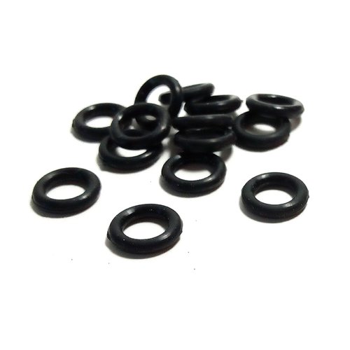 25 anneaux en silicone noir 10 mm