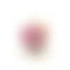 1 perle en céramique 12 mm rose