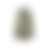 1 grand pendentif en pierre naturelle jaspe sésame 34 mm x 52 mm