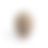 Cabochon ovale pierre jaspe brun 25 mm x 18 mm