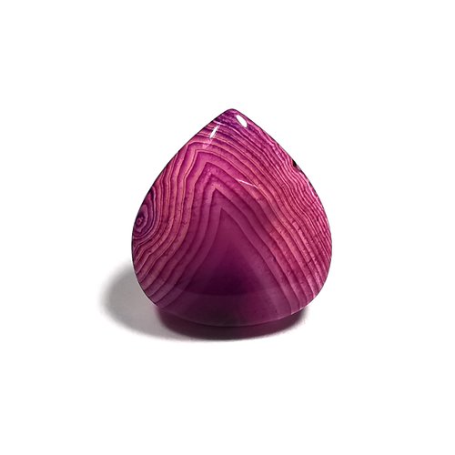Cabochon agate veinée violette cabochon pierre poire goutte 20 x 21 mm