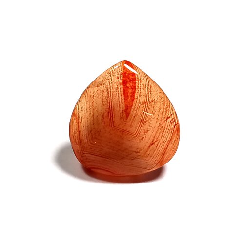 Cabochon agate veinée rouge cabochon pierre poire goutte 20 x 21 mm