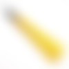 1 grand pompon 12 cm coupelle cône et fils soyeux jaune soutenu