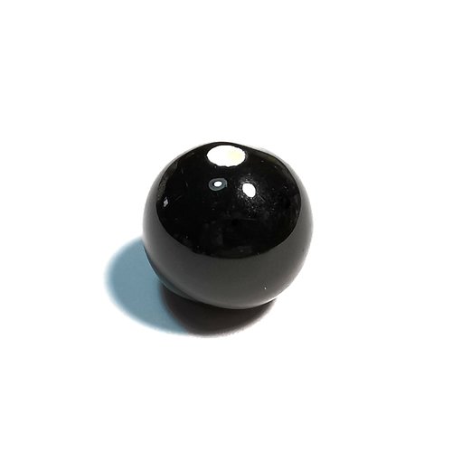 1 perle en céramique 20 mm noir