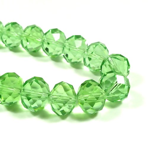 10 grosses perles abaques 16mm vert