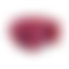 50 perles de verre nacré 8 mm rose rouge violet