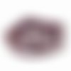 Perles stardust en verre 4 mm violet (x80)