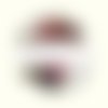 24 stickers thème “rouge pivoine” à personnaliser