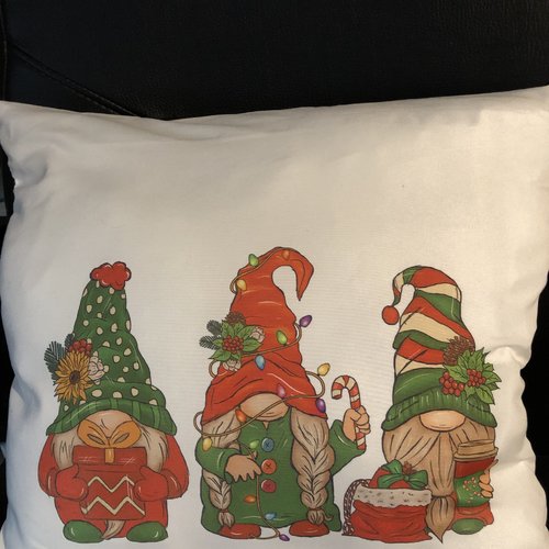Coussin noël - gnomes