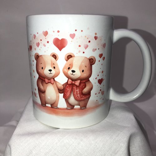 Mug saint valentin oursons