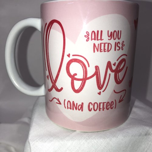 Mug saint valentin "love & coffee"