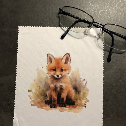 Lingette pour lunettes microfibre