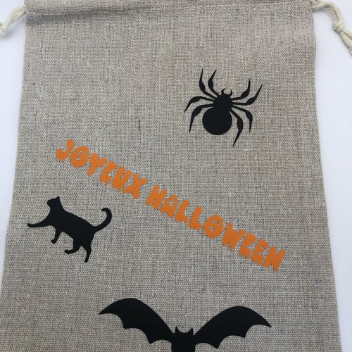 Sac en jute halloween
