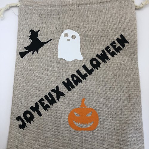 Sac en jute halloween