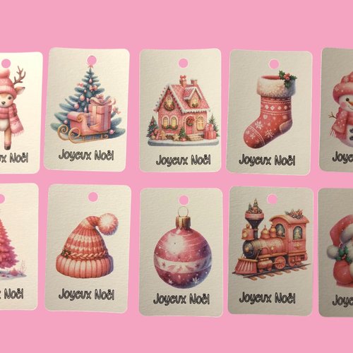 10 étiquettes pour cadeaux - la vie en rose
