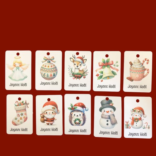 10 étiquettes pour cadeaux - pastel