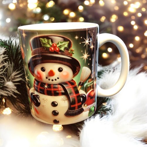 Mug de noël - bonhomme de neige