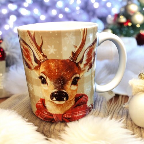 Mug de noël - magnifique cerf