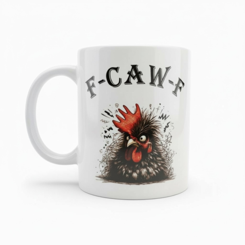 Mug f-caw-f - coq noir