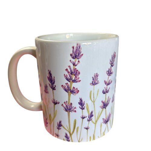 Mug fleurs - lavande