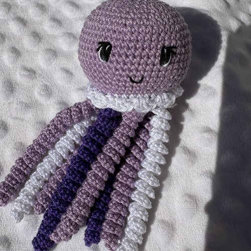 Pieuvre lilas 16-18cm