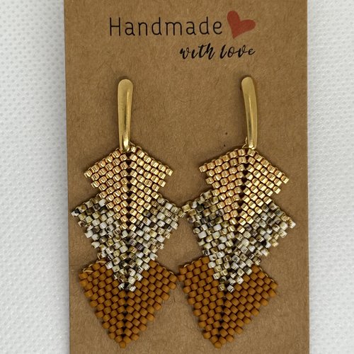 Boucles d'oreilles sable