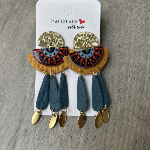 Boucles d'oreilles pocahontas