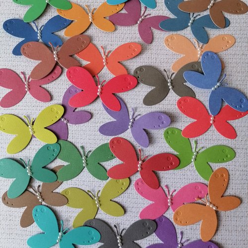 Embellissements papier scrap papillon