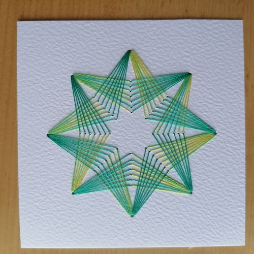 Fond de carte brodé étoile