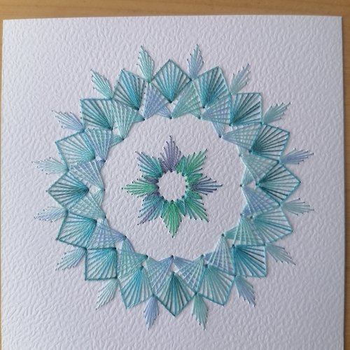 Fonds de carte brodé étoile