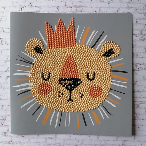 Carte diamond painting "lion"