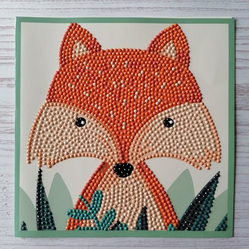 Carte diamond painting "renard"