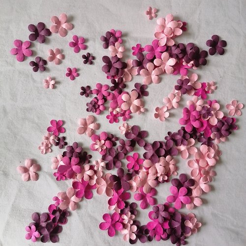 Découpes papier scrap fleurs