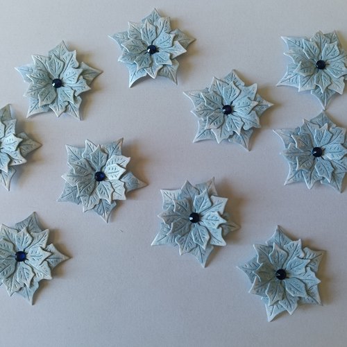 Embellissements scrap noel - poinsettia