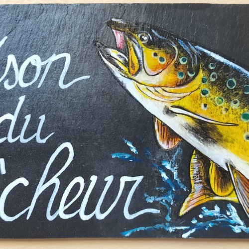 Maison du pêcheur peinture acrylique