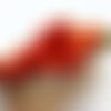 Barrette florale en porcelaine froide avec une fleur d'hibiscus