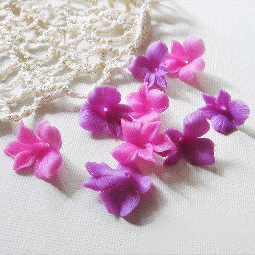 Lot de 10 fleures "violette"